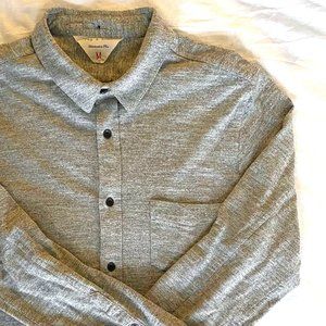 rag & bone Mens Soft Grey Button-Down Size M